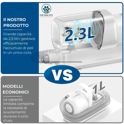 Kit Professionale per la Toelettatura con Aspiratore