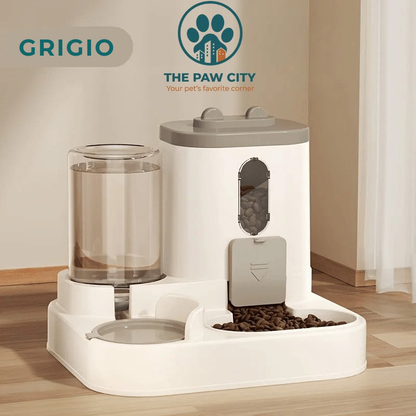 Distributore Automatico 2-in-1 Cibo e Acqua – Sistema a Caduta