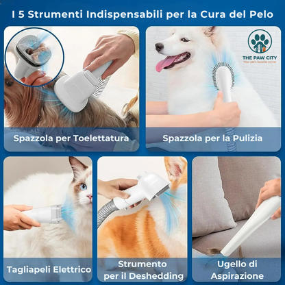 Kit Professionale per la Toelettatura con Aspiratore