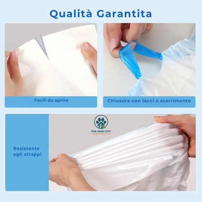 Kit 270 Sacchetti Premium per Lettiera Autopulente Smart Oasis 65L (18 Rotoli)