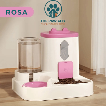 Distributore Automatico 2-in-1 Cibo e Acqua – Sistema a Caduta