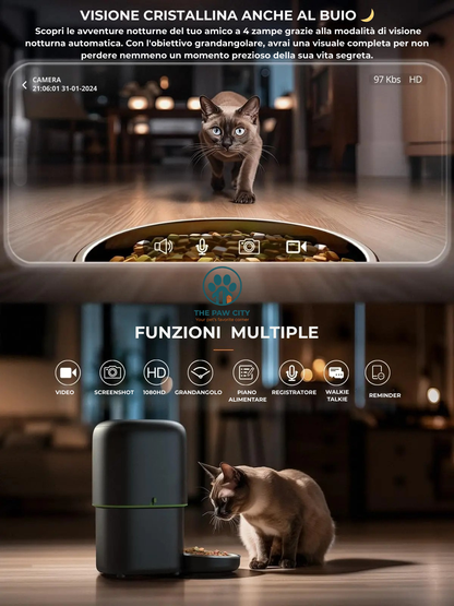 Alimentatore Automatico Smart con Telecamera e WiFi 2.4G/5G