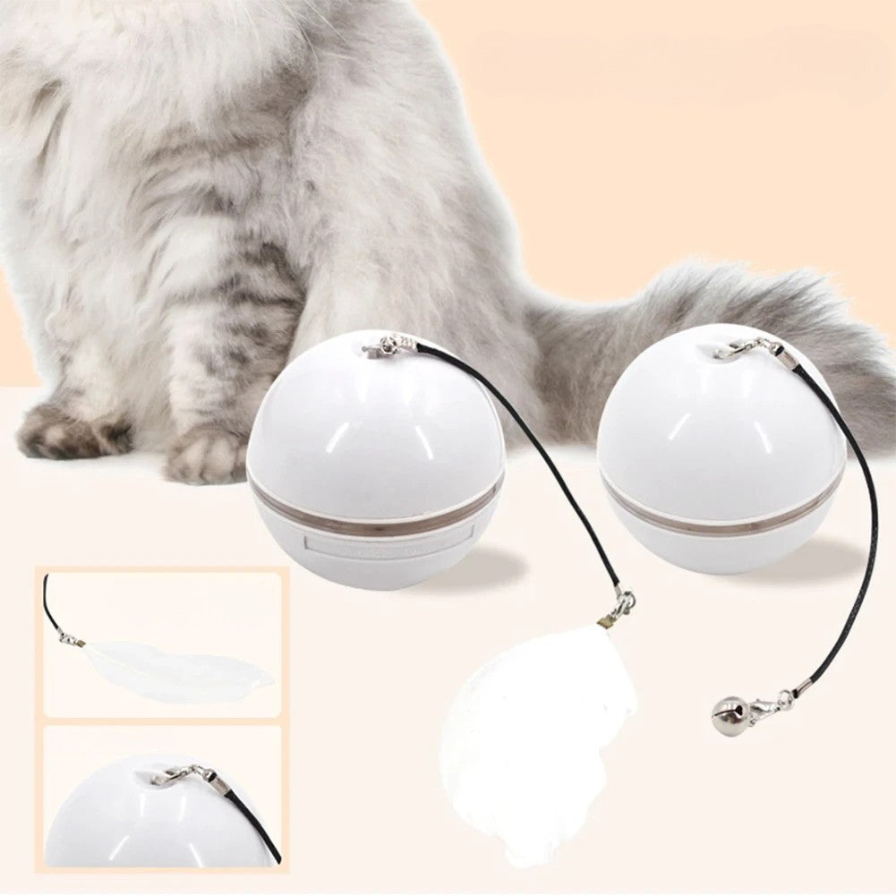 Smart Interactive Self-Rolling Ball for Cats - USB Rechargeable